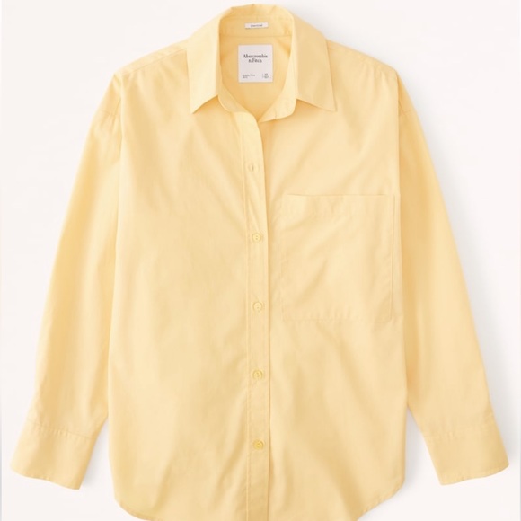 Abercrombie & Fitch Tops - Abercrombie & Fitch Oversized Poplin Button-Up Shirt